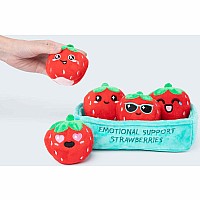 Emotional Support Strawberries - Cuddly Plush Comfort Food