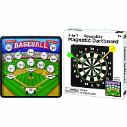 2 in 1 Magnetic Dartboard Game