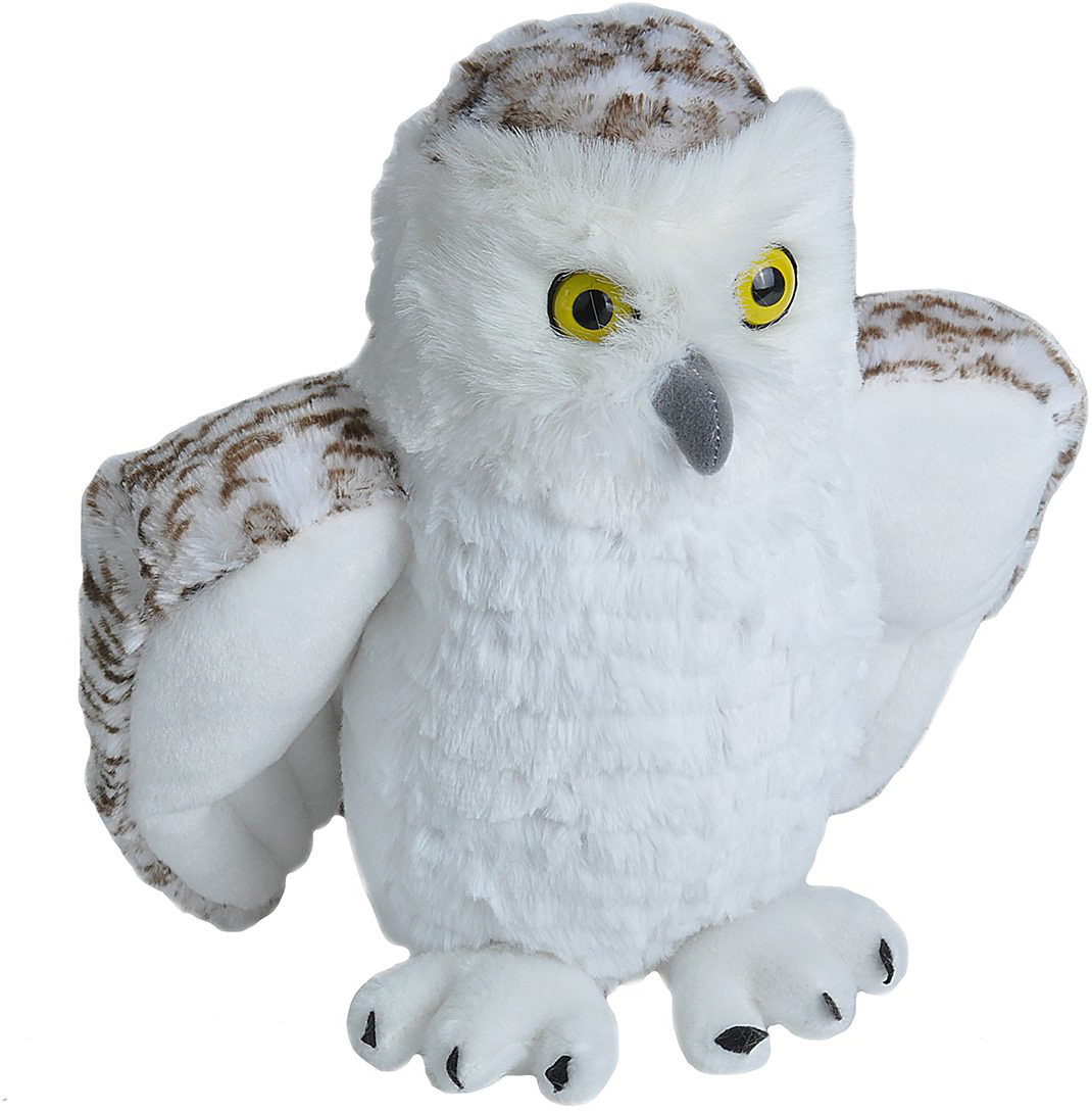 9.5" Snowy Owl Plush Stuffed Animal Toy 