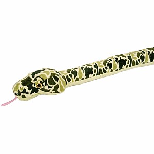Green Camo Snake Stuffed Animal - 54"
