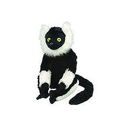 Black & White Lemur Stuffed Animal - 12"