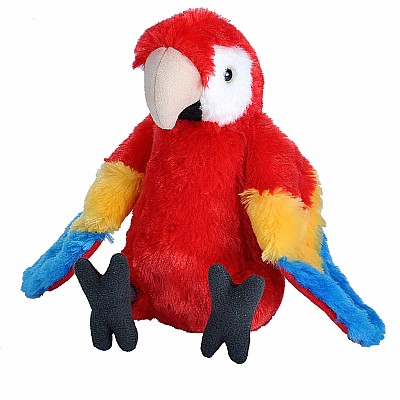 Macaw Scarlet Stuffed Animal - 8"