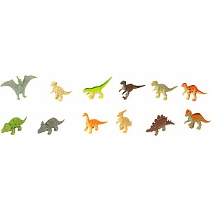 Tube of Dinosaur Figurines