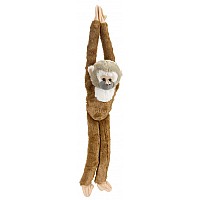 Hanging Squirrel Monkey Stuffed Animal - 20