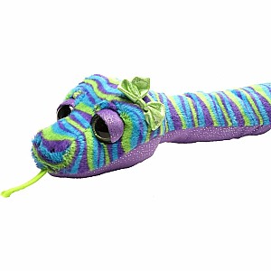 Colorful Stripe Snake Stuffed Animal - 54" Class