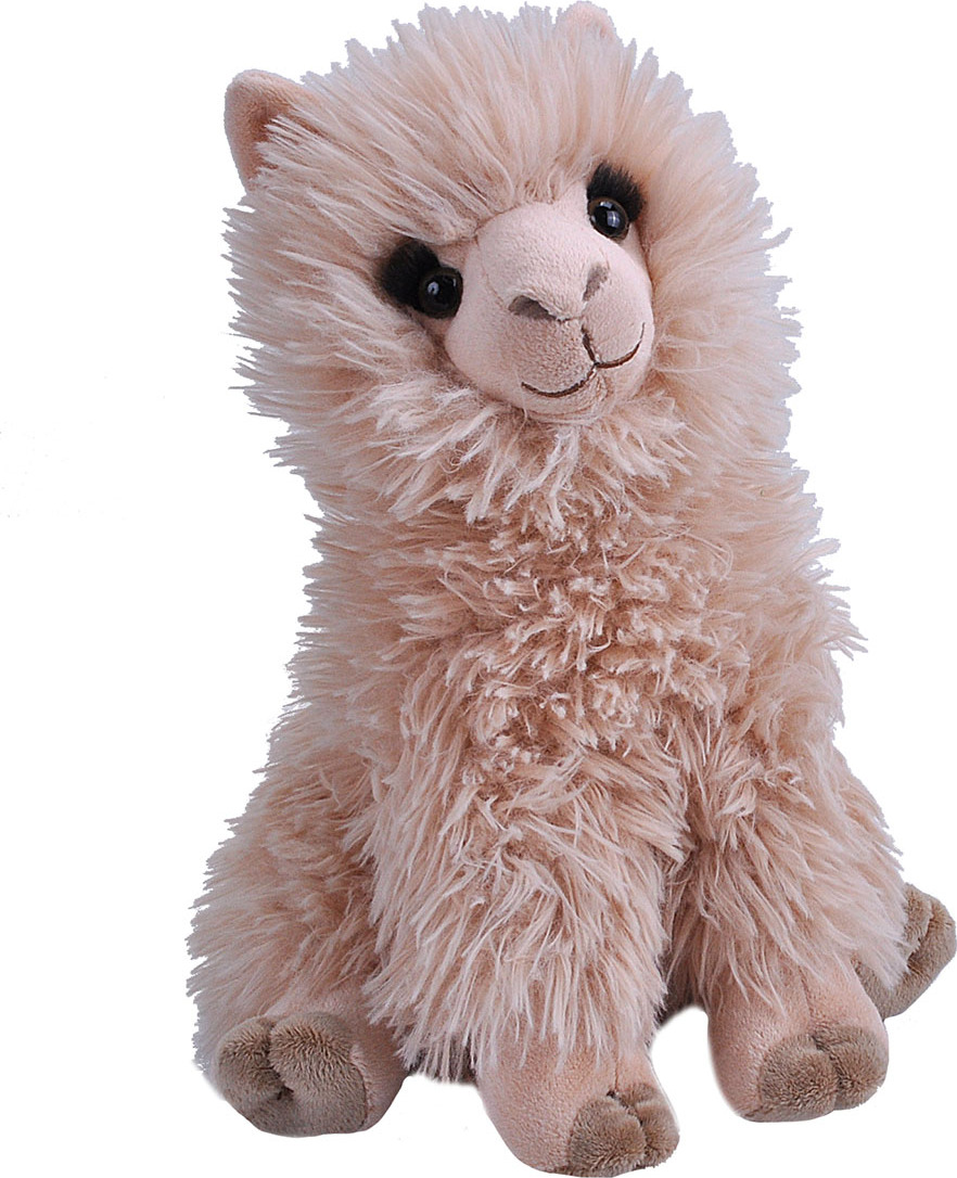 alpaca stuffed animal with alpaca fur