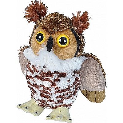 Great Horned Owl Stuffed Animal - 7"