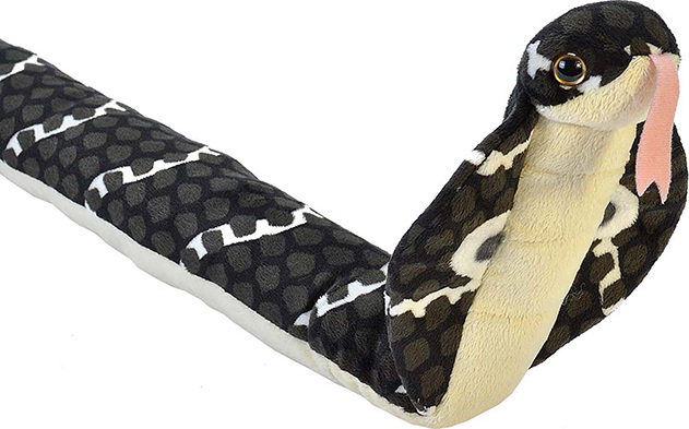 Real Planet 73-Inch Cobra Stuffed Animal - Giant Plush Snake Toy For Kids
