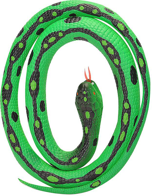 Green Garter Rubber Snake - 46