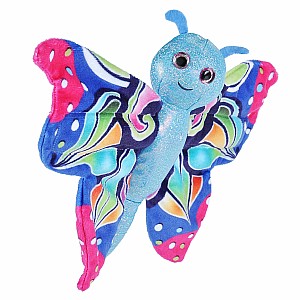 Huggers Colorful Butterfly Stuffed Animal - 8"