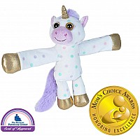 Huggers Polka Dot Unicorn Stuffed Animal - 8"