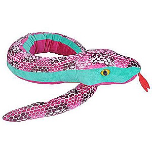 pink stuffed snake