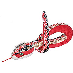 Red Scales Snake Stuffed Animal - 54"