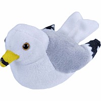 Audubon II Ring Billed Gull Stuffed Animal With Sound - 5"