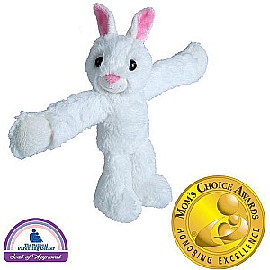 Huggers White Bunny Stuffed Animal- 8"