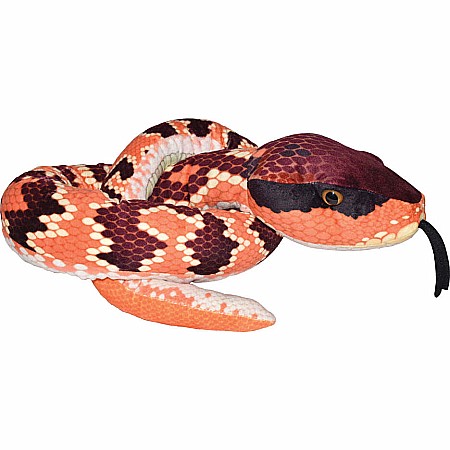 Eastern Cottonmouth Snake Stuffed Animal - 54"