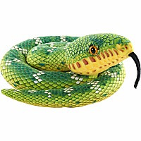 Green Snakes Emerald Tree Boa Stuffed Animal - 36"