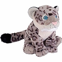 Cuddlekins Eco Snow Leopard Cub Stuffed Animal - 12"