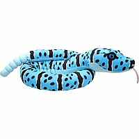 Snakesss Eco Blue Rock Rattlesnake Stuffed Animal - 54"