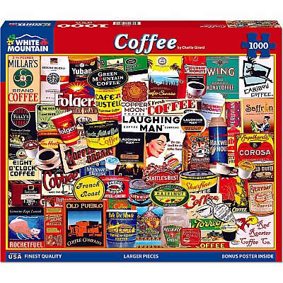 Coffee Puzzle -1000 Pieces-White Mountain Puzzles 