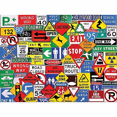 Road Signs (550 pc) White Mountain