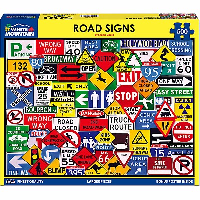 Road Signs (550 pc) White Mountain