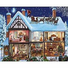 Christmas House - 1000 Piece - White Mountain Puzzles
