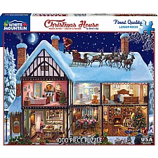 Christmas House - 1000 Piece - White Mountain Puzzles