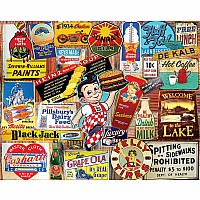 Vintage Signs - 1000 Piece - White Mountain Puzzles