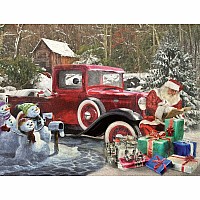 Santa and Truck - 1000 Piece - White Mountain Puzzles
