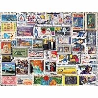 Classic Stamps -550 Piece Puzzle-White Mountain Puzzles