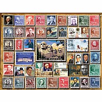 Presidential Stamps-1000 Piece Puzzle-White Mountain Puzzles 