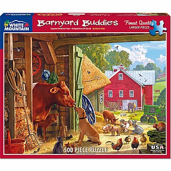 Barnyard Buddies - 500 Piece - White Mountain Puzzles