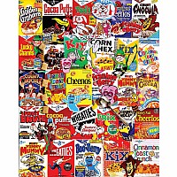 White Mountain Puzzles Cereal Boxes 1000 Piece Puzzle