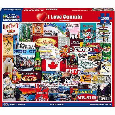 I Love Canada (1000 pc) White Mountain