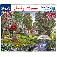 Sunday Afternoon - 1000 Piece - White Mountain Puzzles