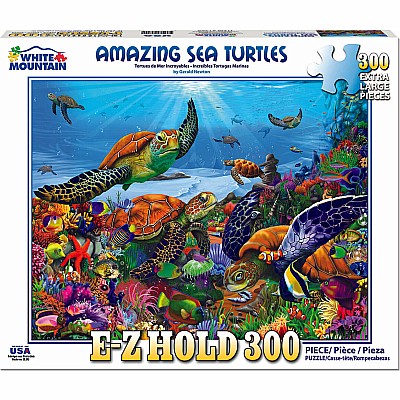 Amazing Sea Turtles (300 pc LF) White Mountain
