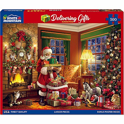 Delivering Gifts (500 pc) White Mountain