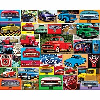 Classic Ford Pickups (1000 pc) White Mountain
