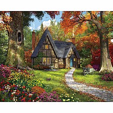 Autumn Cottage - 1000 Piece - White Mountain Puzzles