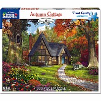 Autumn Cottage (1000 pc) White Mountain