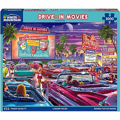 Drive-In Movie (1000 pc) White Mountain