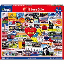 I Love Ohio - 1000 Piece - White Mountain Puzzles