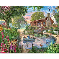 Peaceful Pond - 1000 Piece - White Mountain Puzzles