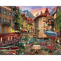 Sunset on the Canal - 1000 Piece - White Mountain Puzzles
