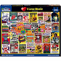 I Love Music (1000 pc) White Mountain
