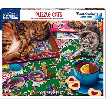 Puzzle Cats - 1000 Piece - White Mountain Puzzles