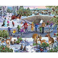 Skating Pond - Seek and Find - 1000 Piece Jigsaw Puzzle