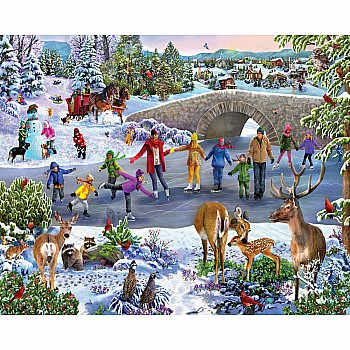 Skating Pond - Seek and Find - 1000 Piece Jigsaw Puzzle