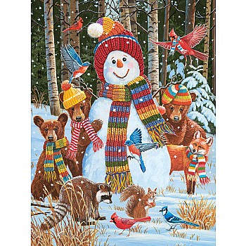 Visiting the Snowman - 500 Piece Jigsaw Puzzle